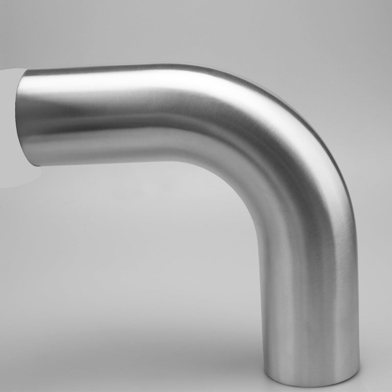 AC PERFORMANCE 3" (76mm) OD 90 Degree Aluminum Elbow Intercooler Pipe Air Intake Tube, 1.3D Radius, Brushed Finish - Image 5